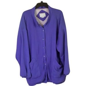 Women’s Blair Purple Acrylic Jacket With Lining